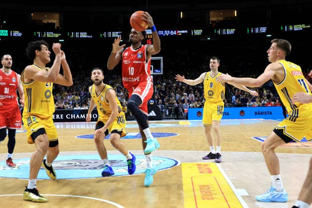 October 3, 2026, Germany, GER, DEU, Basketball, 1st Bundesliga, Day 1, 2026–2027 Season, Berlin, ALBA Berlin vs. Bamberg BRANDON ANGEL ALBA Berlin 21, JORDAN FORD ALBA Berlin 3, JONAS MATTISSECK ALBA Berlin 9, Mylik Wilson Bamberg 10 nordphoto GmbH Engler Berlin Uber Arena Berlin Germany Copyright: xNordphotox xEnglerx