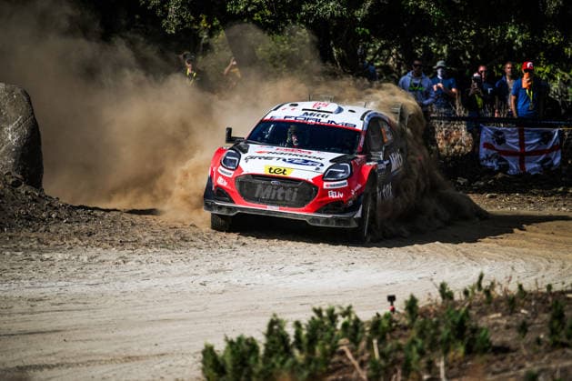 MOTORSPORTS - Rally - WRC, Motorsport Rallye, WM Rally Italia Sardegna Photo by IPA ABACAPRESS.COM89266994 - ,Driver Martinö Sesks and Co-Driver Renars Francis of the M Ford World Rally Team, driving a Ford Puma Rally1, faced their third day of racing during the FIA World Rally Championship (WRC) Rally Italia Sardegna 2026 on October 3 in Alghero, Sardinia, Italy Italia Italy  Copyright: xIPAxSport ABACAx