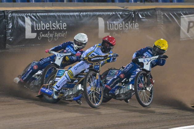 2026.10.03 Lublin Zuzel PGE Ekstraliga sezon 2026 Orlen Oil Motor Lublin - Fogo Unia Leszno N z Keynan Rew (B) Bartosz Zmarzlik (C) Ben Cook (Z) Foto Wojciech Szubartowski PressFocus 2026.10.03 Lublin Speedway PGE Ekstraliga season 2026 Orlen Oil Motor Lublin - Fogo Unia Leszno Keynan Rew (B) Bartosz Zmarzlik (C) Ben Cook (Z) Credit: Wojciech Szubartowski PressFocus NEWSPIX.PL --- newspix.pl POLAND OUT! 