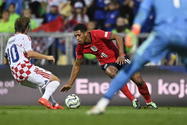 Croatia v England - UEFA Nations League 2026 27 Group A3 MD3 RIJEKA, CROATIA - OCTOBER 3: Jude Bellingham of England in action during the UEFA Nations League 2026 27 group phase match between Croatia and England at Stadion HNK Rijeka on October 3, 2026 in Rijeka, Croatia.  IgorxSoban PIXSELL