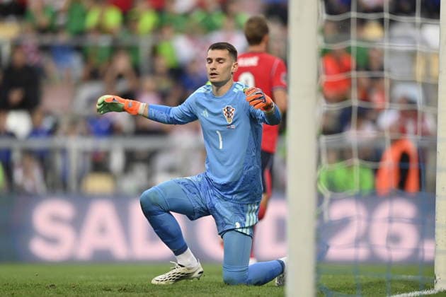 Croatia v England - UEFA Nations League 2026 27 Group A3 MD3 RIJEKA, CROATIA - OCTOBER 3: Dominik Livakovic of Croatia reacts during the UEFA Nations League 2026 27 group phase match between Croatia and England at Stadion HNK Rijeka on October 3, 2026 in Rijeka, Croatia.  IgorxSoban PIXSELL
