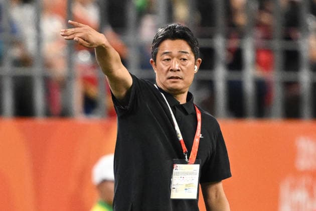 South Korea v Japan - 20th Asian Games Aichi-Nagoya TOYOTA, JAPAN - OCTOBER 03: Head coach LEE Min Sung of South Korea reacts during the Football Men s Final Match between South Korea and Japan on day fourteen of the 20th Asian Games Aichi-Nagoya at Toyota Stadium on October 03, 2026 in Toyota, Aichi, Japan. Stringer Anadolu Tokyo Japan. Editorial use only. Please get in touch for any other usage.  Copyright: x2026xAnadoluxStringerx