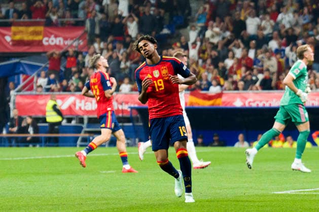SOCCER- The UEFA Nations League 2026 27 group phase match between Spain and Czech Republic at Carlos Tartiere Stadium on October 03, 2026 in Oviedo, Spain. Lamine Yamal of Spain during the UEFA Nations League 2026 27 group phase match between Spain and Czech Republic at Carlos Tartiere Stadium on October 03, 2026 in Oviedo, Spain. Oviedo Asturias Spain EDITORIAL USE ONLY Copyright: xx SENIS-CEBOLLAx xALFAQUIx dpphotos202328
