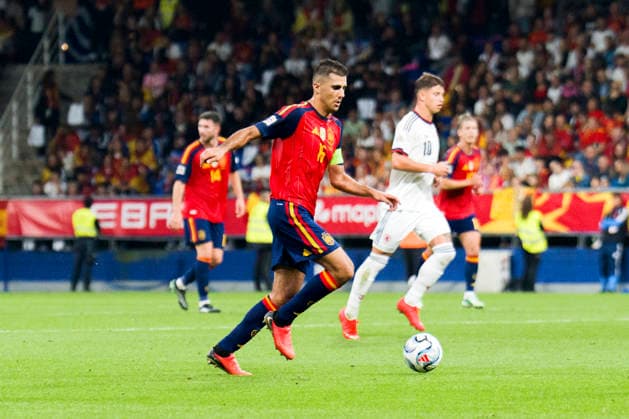 SOCCER- The UEFA Nations League 2026 27 group phase match between Spain and Czech Republic at Carlos Tartiere Stadium on October 03, 2026 in Oviedo, Spain. Rodri of Spain during the UEFA Nations League 2026 27 group phase match between Spain and Czech Republic at Carlos Tartiere Stadium on October 03, 2026 in Oviedo, Spain. Oviedo Asturias Spain EDITORIAL USE ONLY Copyright: xx SENIS-CEBOLLAx xALFAQUIx dpphotos202329