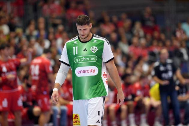 Disappointed, frustrated, emotion, Sebastian Heymann, TSV Hannover Burgdorf 11, GER, MT Melsungen vs. TSV Hannover Burgdorf, handball, 1st Bundesliga, Matchday 7, 2026–2027 season, October 3, 2026, GER, MT Melsungen vs. Hannover Burgdorf, handball, 1st Bundesliga, Matchday 7, 2026–2027 season, October 3, 2026, Kassel Copyright: xEibner-Pressefotox xRolandxSippelx EP_RSL