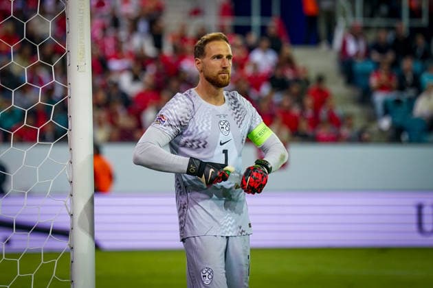 Soccer: UEFA Nations League 2026–2027, Matchday 3: Switzerland vs. Slovenia at Thermoplan Arena, Lucerne; Jan Oblak (Slovenia), 1 Copyright: xJOERANxSTEINSIEKx