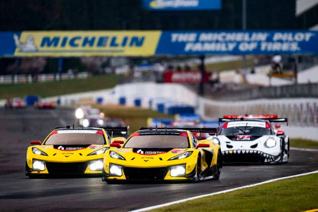 AUTO - IMSA - PETIT LE MANS 2026 04 CATSBURG Nicky (nld), MILNER Tommy (usa), VARRONE Nico (arg), Corvette Racing by Pratt Miller Motorsports, Chevrolet Corvette Z06 GT3.R, action during the 2026 Motul Petit Le Mans, 11th round of the 2026 IMSA WeatherTech SportsCar Championship, from October 1 to 3, 2026 on the Michelin Raceway Road Atlanta in Braselton, Georgia, United States of America - BraseltonUnited States Copyright: xFabrizioxBoldonix