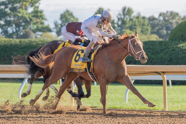HORSE RACING 2026: Breeders Futurity WAYI Keeneland OCT 03 October 3, 2026, Lexington, Kentucky, USA: American History (6) ridden by John Velazquez wins the Claiborne Breeders Futurity (Grade 1) on October 3, 2026. Jessica Morgan Eclipse Sportswire CSM(Credit Image: Â Cal Media) Lexington Kentucky USA EDITORIAL USE ONLY Copyright: xx ZUMA-20261003_faf_cs17_148.jpg 01354200x csmphotothree529211