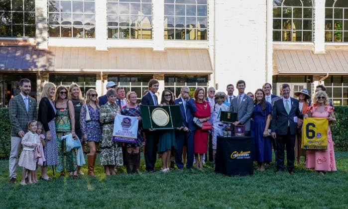 October 3, 2026, Lexington, Ky, USA: American History (6) ridden by John Velazquez wins the Claiborne Breeders Futurity (Grade 1) at Keeneland in Lexington, Kentucky on October 3, 2026. Eclipse Sportswire CSM Lexington USA - ZUMAcs17 20261003_faf_cs17_159 Copyright: xJessicaxMorganx