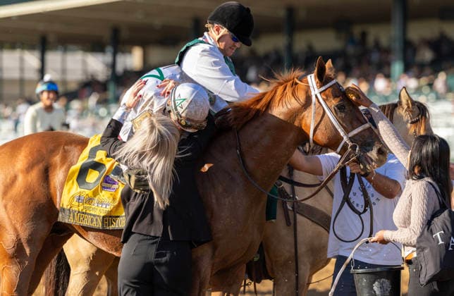 HORSE RACING 2026: Breeders Futurity WAYI Keeneland OCT 03 October 3, 2026, Lexington, Ky, USA: American History (6) ridden by John Velazquez wins the Breeders Futurity on October 3, 2026. Candice Chavez Eclipse Sportswire CSM(Credit Image: Â {Serial Cal Media) Lexington Ky USA EDITORIAL USE ONLY Copyright: xx ZUMA-20261003_faf_cs17_213.jpg {Serialx csmphotothree529273