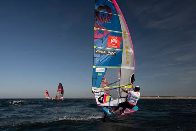 PWA Citroën World Windsurfing Tour Sylt 2026 Day 8 Slalom Foil Men Sylt Westerland, October 3, 2026 Alexis Mathis Slalom Foil Men, France, FRA 997 PWA Citroën World Windsurfing Tour Sylt 2026 Day 8 Slalom Foil Men on October 3, 2026, off Brandenburger Beach, motorboat on Sylt, Westerland, Germany Copyright: xBEAUTIFULxSPORTS AndreasxDickx
