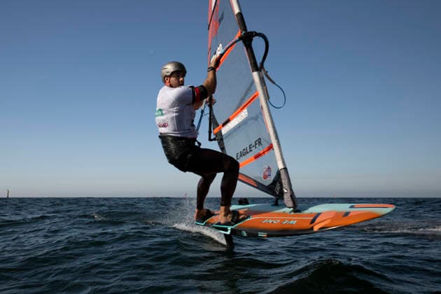 PWA Citroën World Windsurfing Tour Sylt 2026 Day 8 Slalom Foil Men Sylt Westerland, October 3, 2026 Bruno Martini Slalom Foil Men, Italy, ITA 160 PWA Citroën World Windsurfing Tour Sylt 2026 Day 8 Slalom Foil Men on October 3, 2026, off Brandenburger Beach, motorboat on Sylt, Westerland, Germany Copyright: xBEAUTIFULxSPORTS AndreasxDickx