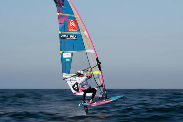 PWA Citroën World Windsurfing Tour Sylt 2026 Day 8 Slalom Foil Men Sylt Westerland, October 3, 2026 Alexis Mathis Slalom Foil Men, France, FRA 997 PWA Citroën World Windsurfing Tour Sylt 2026 Day 8 Slalom Foil Men on October 3, 2026, off Brandenburger Beach, motorboat on Sylt, Westerland, Germany Copyright: xBEAUTIFULxSPORTS AndreasxDickx