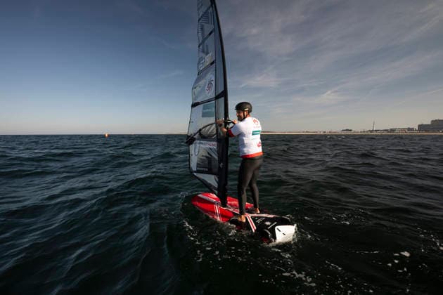 PWA Citroën World Windsurfing Tour Sylt 2026 Day 8 Slalom Foil Men Sylt Westerland, October 3, 2026 Bob van de Burgt Slalom Foil Men, Netherlands, NED 737 PWA Citroën World Windsurfing Tour Sylt 2026 Day 8 Slalom Foil Men on October 3, 2026, off Brandenburger Beach, motorboat on Sylt, Westerland, Germany Copyright: xBEAUTIFULxSPORTS AndreasxDickx