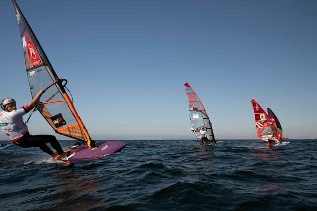 PWA Citroën World Windsurfing Tour Sylt 2026 Day 8 Slalom Foil Men Sylt Westerland, October 3, 2026 Maciek Rutkowski Slalom Foil Men, Poland, POL 23 Noah Vinther Slalom Foil Men, Denmark, DEN 7777 PWA Citroën World Windsurfing Tour Sylt 2026 Day 8 Slalom Foil Men on October 3, 2026, off Brandenburger Beach, motorboat on Sylt, Westerland, Germany Copyright: xBEAUTIFULxSPORTS AndreasxDickx
