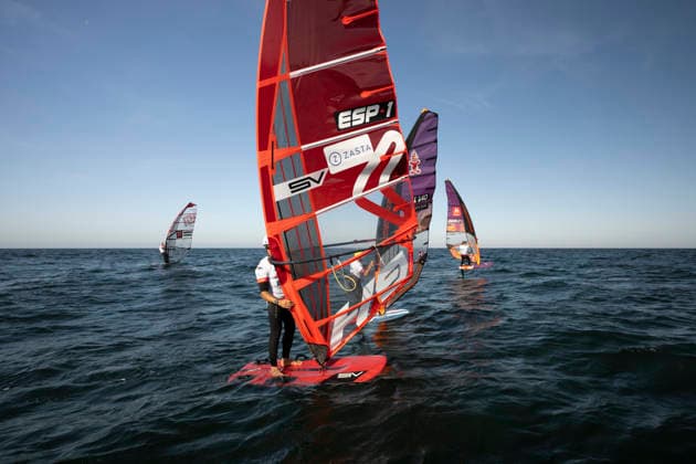 PWA Citroën World Windsurfing Tour Sylt 2026 Day 8 Slalom Foil Men Sylt Westerland, October 3, 2026 Nacho Baltasar Summers Slalom Foil Men, Spain, ESP 1 Matteo Iachino Slalom Foil Men, Italy, ITA 140 Nico Prien Slalom Foil Men, Germany, GER 7 PWA Citroën World Windsurfing Tour Sylt 2026 Day 8 Slalom Foil Men on October 3, 2026, off Brandenburger Beach, motorboat on Sylt, Westerland, Germany Copyright: xBEAUTIFULxSPORTS AndreasxDickx