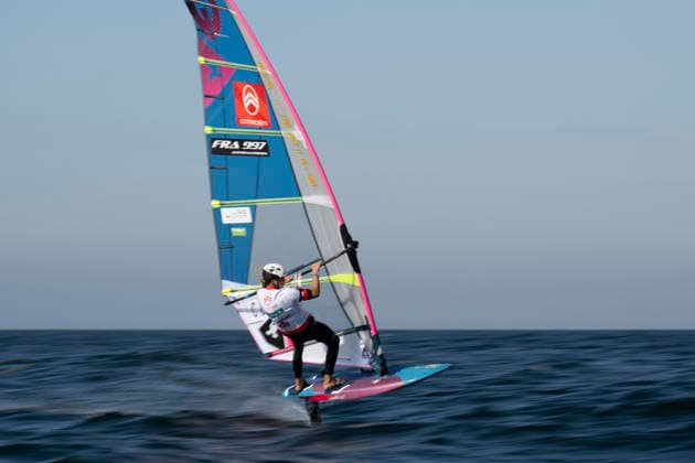 PWA Citroën World Windsurfing Tour Sylt 2026 Day 8 Slalom Foil Men Sylt Westerland, October 3, 2026 Alexis Mathis Slalom Foil Men, France, FRA 997 PWA Citroën World Windsurfing Tour Sylt 2026 Day 8 Slalom Foil Men on October 3, 2026, off Brandenburger Beach, motorboat on Sylt, Westerland, Germany Copyright: xBEAUTIFULxSPORTS AndreasxDickx