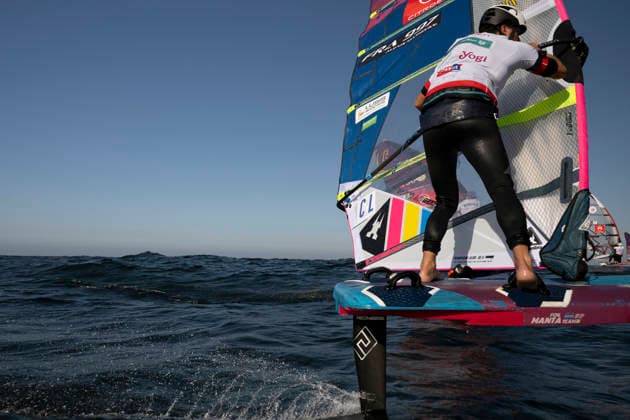 PWA Citroën World Windsurfing Tour Sylt 2026 Day 8 Slalom Foil Men Sylt Westerland, October 3, 2026 Alexis Mathis Slalom Foil Men, France, FRA 997 Maciek Rutkowski Slalom Foil Men, Poland, POL 23 PWA Citroën World Windsurfing Tour Sylt 2026 Day 8 Slalom Foil Men on October 3, 2026, off Brandenburger Beach, motorboat on Sylt, Westerland, Germany Copyright: xBEAUTIFULxSPORTS AndreasxDickx