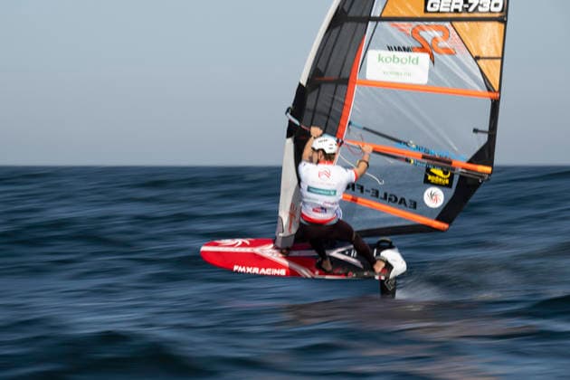 PWA Citroën World Windsurfing Tour Sylt 2026 Day 8 Slalom Foil Men Sylt Westerland, October 3, 2026 Lars Pogge Men s Slalom Foil, Germany, GER 730 PWA Citroën World Windsurfing Tour Sylt 2026 Day 8 Slalom Foil Men on October 3, 2026, off Brandenburger Beach, motorboat on Sylt, Westerland, Germany Copyright: xBEAUTIFULxSPORTS AndreasxDickx