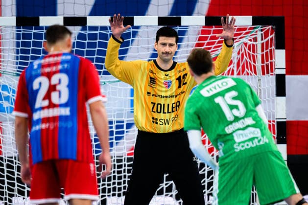 Bietigheim HBL 26 27 SG BBM Bietigheim Fuechse Berlin Goalkeepers: Martin Tomovski (Bietigheim), Tobias Grondahl (Berlin) Bietigheim Bissingen Egetrans Arena Baden-Württemberg Germany