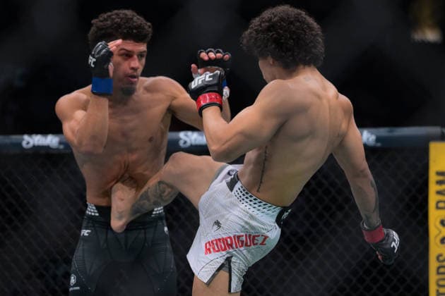 October 3, 2026, Salt Lake City, Utah, USA: IMANOL RODRIGUEZ defeated ALDEN CORIA by TKO (body kick) at 3:11 of Round 1 during UFC 332 at the Delta Arena in Utah. Salt Lake City USA - ZUMAo117 20261003_zsp_o117_086 Copyright: xMikaelxOnax