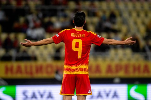 Bojan Miovski seen during UEFA Nations League Division B game between National Teams of North Macedonia an Scotland (Jacek Prondzynski Ball Raw Images) Skopje North Macedonia, Skopje North Macedonia Copyright: xJacekxProndzynskix jacekprondzynski_northmacedonia_scotland_2627_088