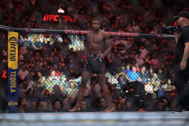October 3, 2026, Salt Lake City, Utah, USA: ROMAN KOPYLOV defeated ATEBA GAUTIER by TKO (strikes) at 3:12 of Round 1 during UFC 332 at the Delta Arena in Utah. Salt Lake City USA - ZUMAo117 20261003_zsp_o117_097 Copyright: xMikaelxOnax