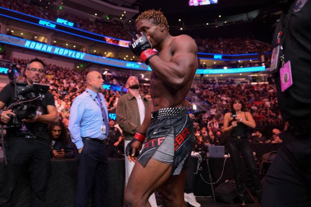 October 3, 2026, Salt Lake City, Utah, USA: ROMAN KOPYLOV defeated ATEBA GAUTIER by TKO (strikes) at 3:12 of Round 1 during UFC 332 at the Delta Arena in Utah. Salt Lake City USA - ZUMAo117 20261003_zsp_o117_129 Copyright: xMikaelxOnax