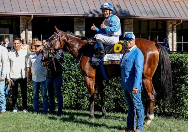 HORSE RACING 2026: Coolmore Turf Mile Day Keeneland OCT 03 October 3, 2026, Lexington, Ky, USA: Joe Shiesty (6) ridden by Fernando De La Cruz wins the Woodford Stakes presented by Fanduel (Grade 2) at Keeneland in Lexington, Kentucky on October 3, 2026. Tim Sudduth Eclipse Sportswire CSM(Credit Image: Â Tim Sudduth Cal Media) Lexington Ky USA EDITORIAL USE ONLY Copyright: xx ZUMA-20261003_faf_cs17_262.jpg TimxSudduthx csmphotothree530198