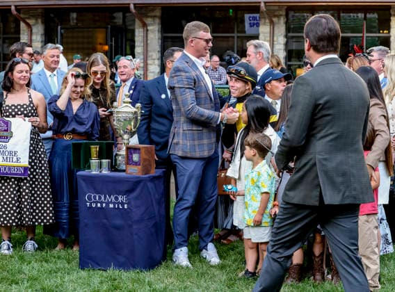 October 3, 2026, Lexington, Ky, USA: Rhetorical (3) ridden by Irad Ortiz, Jr. wins the Coolmore Turf Mile Stakes (Grade 1) at Keeneland in Lexington, Kentucky on October 3, 2026. Eclipse Sportswire CSM Lexington USA - ZUMAcs17 20261003_faf_cs17_275 Copyright: xTimxSudduthx