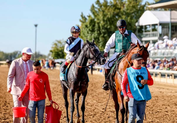 October 3, 2026, Lexington, Ky, USA: Classic Q (9) ridden by John Velazquez wins the First Lady Stakes (Grade 1) at Keeneland in Lexington, Kentucky on October 3, 2026. Eclipse Sportswire CSM Lexington USA - ZUMAcs17 20261003_faf_cs17_268 Copyright: xTimxSudduthx