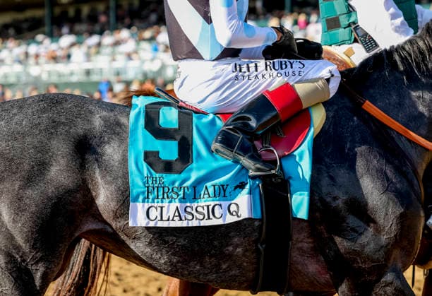 HORSE RACING 2026: Coolmore Turf Mile Day Keeneland OCT 03 October 3, 2026, Lexington, Ky, USA: Classic Q (9) ridden by John Velazquez wins the First Lady Stakes (Grade 1) at Keeneland in Lexington, Kentucky on October 3, 2026. Tim Sudduth Eclipse Sportswire CSM(Credit Image: Â Tim Sudduth Cal Media) Lexington Ky USA EDITORIAL USE ONLY Copyright: xx ZUMA-20261003_faf_cs17_272.jpg TimxSudduthx csmphotothree530208