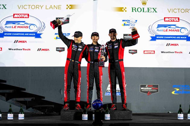 AUTO - IMSA - PETIT LE MANS 2026 06 CAMPBELL Matt (aus), ESTRE KÈvin (fra), VANTHOOR Laurens (bel), Porsche Penske Motorsport, Porsche 963, portrait during the 2026 Motul Petit Le Mans, 11th round of the 2026 IMSA WeatherTech SportsCar Championship, from October 1 to 3, 2026 on the Michelin Raceway Road Atlanta in Braselton, Georgia, United States of America - BraseltonUnited States Copyright: xFabrizioxBoldonix