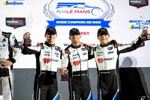 AUTO - IMSA - PETIT LE MANS 2026 01 DE PHILLIPPI Connor (usa), HARPER Dan (gbr), VERHAGEN Neil (usa), Paul Miller Racing, BMW M4 GT3 Evo, portrait during the 2026 Motul Petit Le Mans, 11th round of the 2026 IMSA WeatherTech SportsCar Championship, from October 1 to 3, 2026 on the Michelin Raceway Road Atlanta in Braselton, Georgia, United States of America - BraseltonUnited States Copyright: xFabrizioxBoldonix