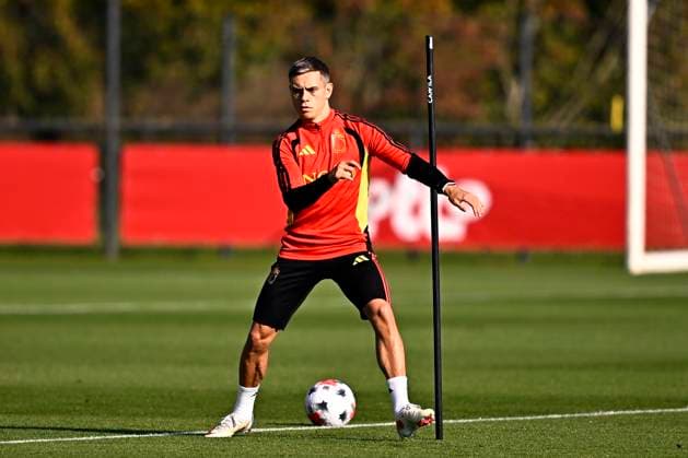 France v Belgium - UEFA Nations League 2026 Media Activities 04 10 2026 TUBIZE, BELGIUM - OCTOBER 04 : Trossard Leandro forward of Belgium pictured during a training session ahead of the UEFA Nations League tournament league phase matchday 4 group A1 match between France and Belgium on October 4, 2026 in Tubize, Belgium, 04 10 2026 Tubize Belgium  Copyright: xTomasxSiskx