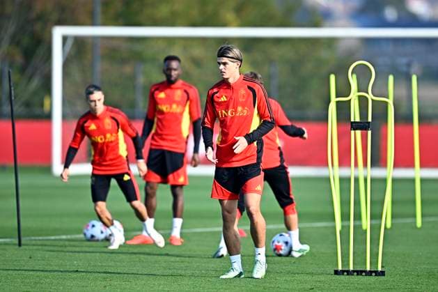 France v Belgium - UEFA Nations League 2026 Media Activities 04 10 2026 TUBIZE, BELGIUM - OCTOBER 04 : De Ketelaere Charles midfielder of Belgium pictured during a training session ahead of the UEFA Nations League tournament league phase matchday 4 group A1 match between France and Belgium on October 4, 2026 in Tubize, Belgium, 04 10 2026 Tubize Belgium  Copyright: xTomasxSiskx