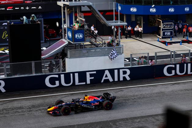 F1 - BAHRAIN GRAND PRIX IN MALAYSIA 2026 VERSTAPPEN Max (nld), Red Bull Racing Ford RB22, portrait crossing the finish line during the 2026 Formula 1 Bahrain Grand Prix in Malaysia, 16th round of the 2026 Formula One World Championship, WM, Weltmeisterschaft from October 2 to 4, 2026 on the Sepang International Circuit, in Sepang, Malaysia - SepangMalaysia  Copyright: xANTONINxVINCENTx