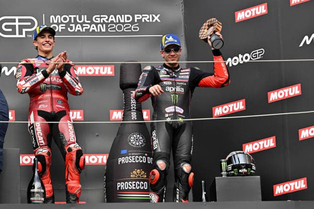 MOTO - MOTO GP - GRAND PRIX OF JAPAN 2026 BEZZECCHI Marco (ita), Aprilia Racing, Aprilia RS-GP26, podium, portrait during the 2026 MotoGP Motul Grand Prix of Japan on the Twin Ring Motegi Circuit from October 2 to 4th, At Motegi, Japan - MotegiJapan  Copyright: xGIGIxSOLDANOx