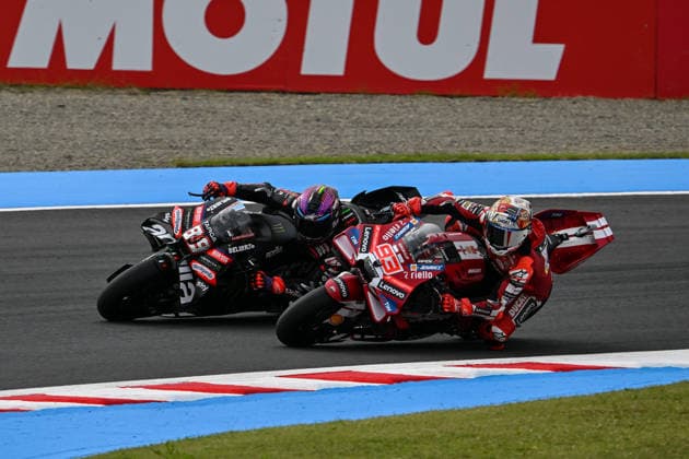 MOTO - MOTO GP - GRAND PRIX OF JAPAN 2026 93 MARQUEZ Marc (spa), Ducati Lenovo Team, Ducati Desmosedici GP26, action, overtaking 89 MARTIN Jorge (spa), Aprilia Racing, Aprilia RS-GP26 during the 2026 MotoGP Motul Grand Prix of Japan on the Twin Ring Motegi Circuit from October 2 to 4th, At Motegi, Japan - MotegiJapan  Copyright: xGIGIxSOLDANOx