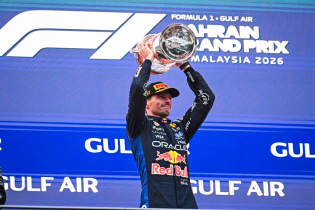 F1 - BAHRAIN GRAND PRIX IN MALAYSIA 2026 Podium, VERSTAPPEN Max (nld), Red Bull Racing Ford RB22, portrait during the 2026 Formula 1 Bahrain Grand Prix in Malaysia, 16th round of the 2026 Formula One World Championship, WM, Weltmeisterschaft from October 2 to 4, 2026 on the Sepang International Circuit, in Sepang, Malaysia - SepangMalaysia  Copyright: xDPPIx