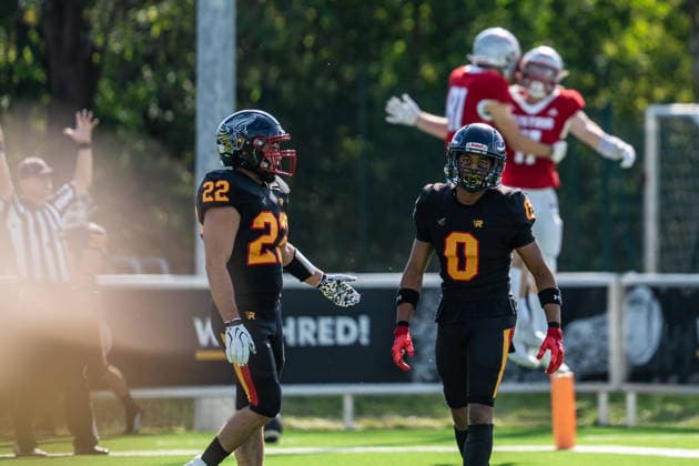 AMERICAN FOOTBALL - IFAF EC, AUT vs BEL SALZBURG,AUSTRIA,04.OCT.26 - AMERICAN FOOTBALL - IFAF European Championship, EM, Europameisterschaft Austria vs Belgium. Image shows the disappointment of BEL.  GEPAxpictures xJulioxArellano