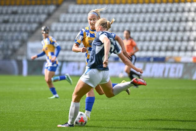Soccer I Women I 2026–2027 Season I 2. Bundesliga I Matchday 8 I FC Carl Zeiss Jena vs. SC Sand I October 4, 2026 Anna Olmala 9, FC Carl Zeiss Jena vs. SC Sand at Jena’s Ernst Abbe Sportfeld, ad hoc Arena, Thuringia, Germany Copyright: xLobeca InesxHähnelx