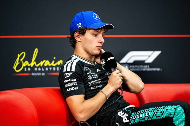 F1 - BAHRAIN GRAND PRIX IN MALAYSIA 2026 KIMI ANTONELLI Andrea (ita), Mercedes AMG F1 Team W17, portrait press conference, PK, Pressekonferenz during the 2026 Formula 1 Bahrain Grand Prix in Malaysia, 16th round of the 2026 Formula One World Championship, WM, Weltmeisterschaft from October 2 to 4, 2026 on the Sepang International Circuit, in Sepang, Malaysia - SepangMalaysia Copyright: xALBERTOxVIMERCATIx