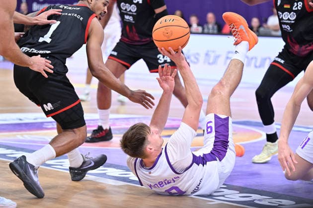 BG Göttingen vs. SBB Börde Baskets Wolmirstedt, October 4, 2026, Göttingen Basketball 2nd Bundesliga, ProA, BG Göttingen vs. SBB Börde Baskets Wolmirstedt, Matchday 3, Sparkassen Arena Radvilas Kneizys BG Göttingen is down and out Göttingen Lower Saxony Germany