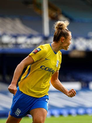 LIVERPOOL, ENGLAND - October 4: Goal. Oceane Hurtre of Birmingham City celebrates scoring during the Barclays Womens Super League game between Everton and Birminghan City at Goodison Park on October 4, 2026 in Liverpool, England. (Photo by Natalie Mincher Sports Press Photo SPP) Copyright: xNataliexMincher SPPx Sportspressphoto_SPR245316