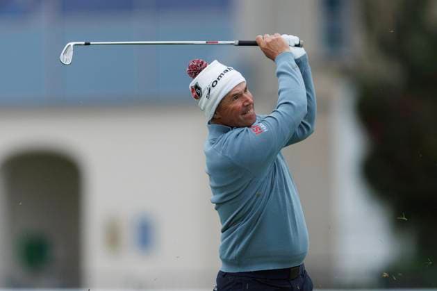 RECORD DATE NOT STATED 4th October 2026; Old Course at St Andrews, Mount Melville, Scotland; DP World Tour Golf, Alfred Dunhill Links Championship, Final Day; Padraig Harrington of Ireland plays a shot from the fairway on the first hole DavidxYoung