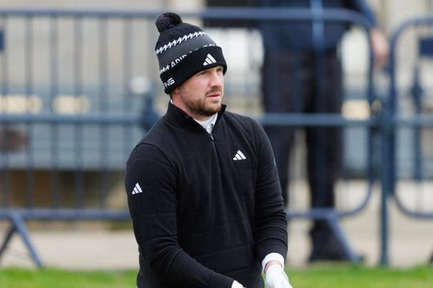 RECORD DATE NOT STATED 4th October 2026; Old Course at St Andrews, Mount Melville, Scotland; DP World Tour Golf, Alfred Dunhill Links Championship, Final Day; Connor Syme of Scotland on the tee of the first hole DavidxYoung