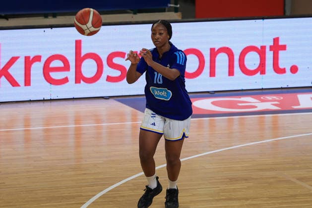 October 4, 2026, Basketball, Alba Berlin Women vs. BC Marburg, Women s Basketball Bundesliga (DBBL), Matchday 1, Sömmeringhalle Berlin, Fanta Gassama, Alba Berlin Women, 10 Berlin, Berlin, Germany