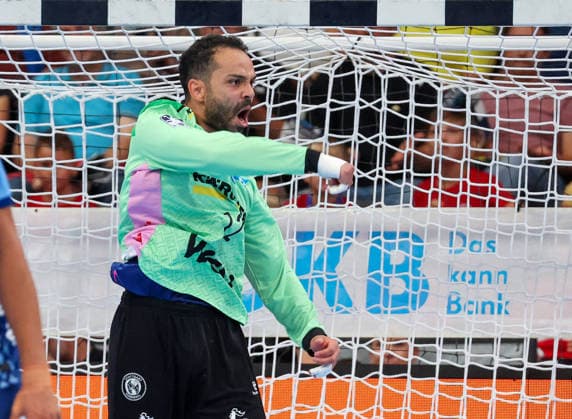 October 4, 2026, Germany, Stuttgart, Opel HBL, 2026–2027 Bundesliga, TVB Stuttgart vs. TBV Lemgo Lippe, Mohamed Essam Moustafa El Tayar (TVB)