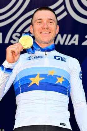 UEC 2026 Road European Championships Ljubljana 04 10 2026 LJUBLJANA, SLOVENIA - OCTOBER 04 : Evenepoel Remco (BEL) pictured during the podium ceremony after winning the Men Elite cycling road race at the 2026 UEC Road European Championships Ljubljana, an UCI Continental Championships cycling race of 196,3 km with start in Ljubljana and finish in Sencur on October 4, 2026 in Ljubljana, Slovenia, 04 10 2026 Ljubljana Slovenia  Copyright: xJanxDexMeuleneirx